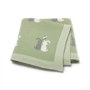Top Ranking Knitted Easter Bunny Baby Blankets Mimixiong