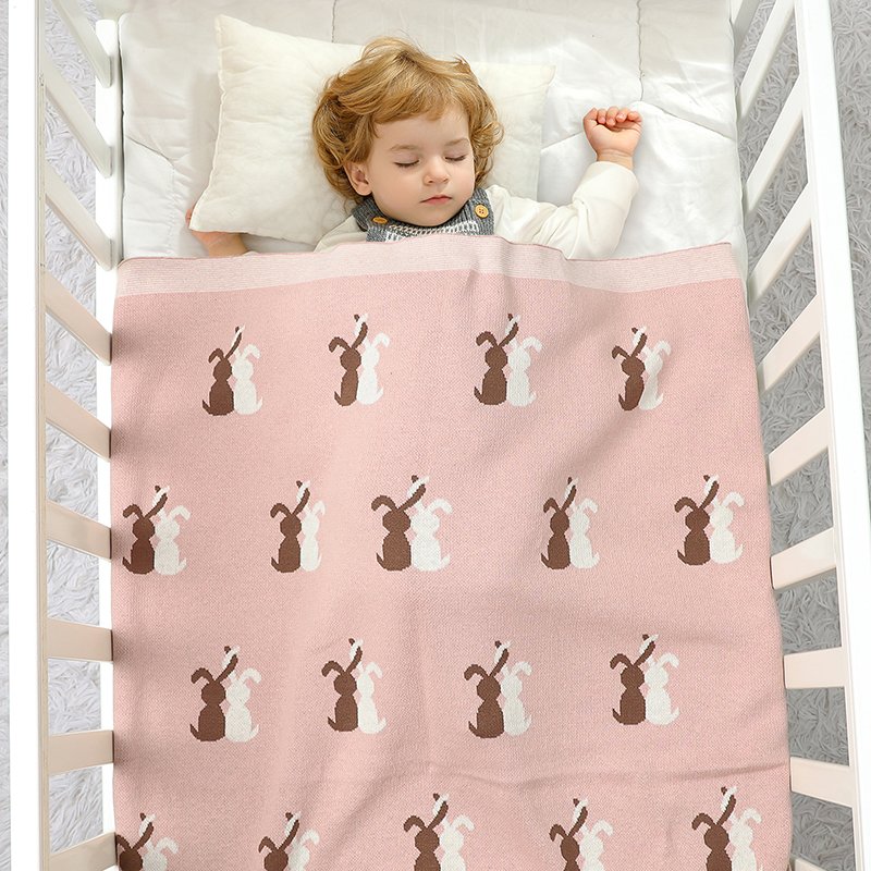 Top Ranking Knitted Easter Bunny Baby Blankets Mimixiong