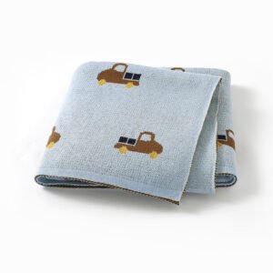 Cute Truck 100% Cotton Swaddle Custom  Blanket Mimixiong