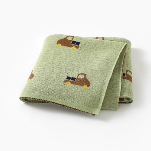 Cute Truck 100% Cotton Swaddle Custom  Blanket Mimixiong