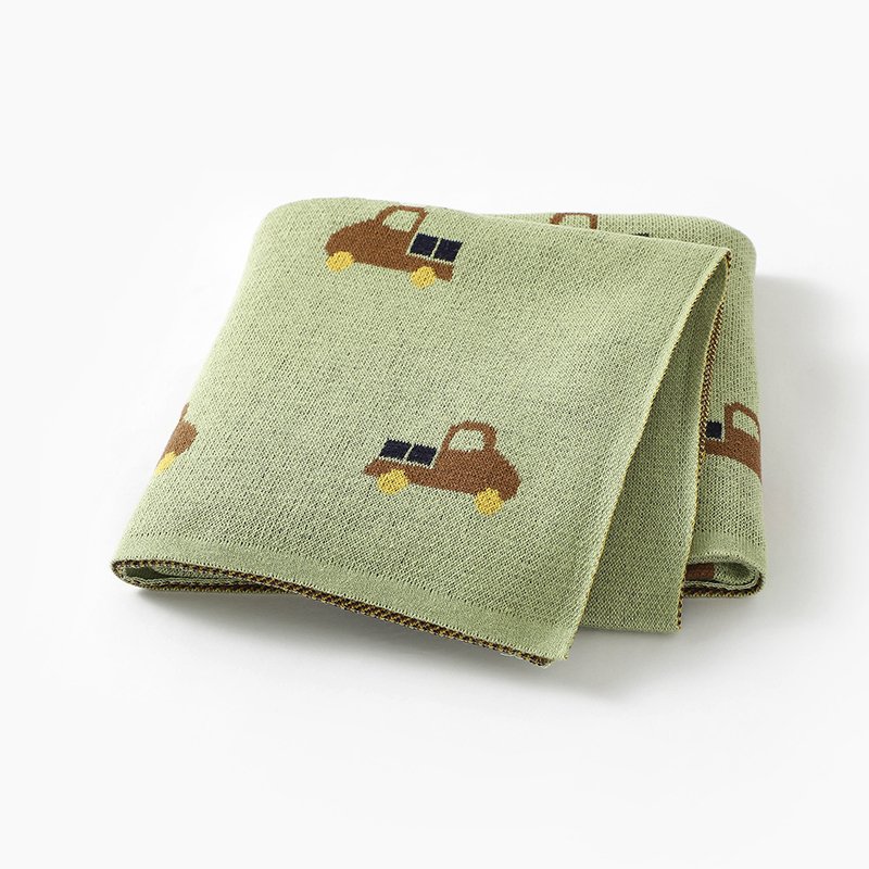 Cute Truck 100% Cotton Swaddle Custom  Blanket Mimixiong
