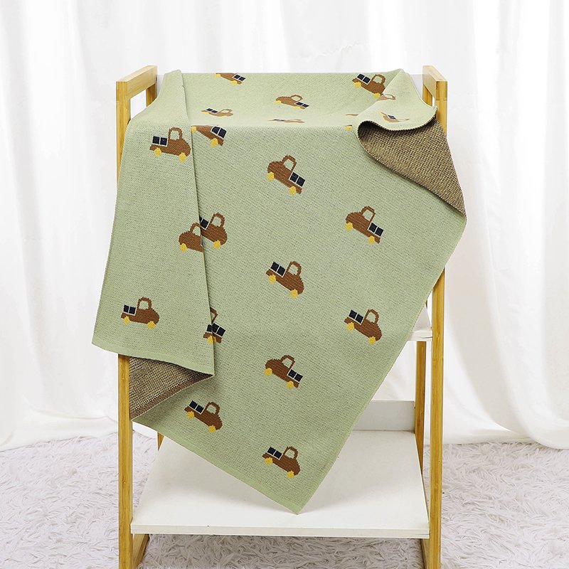Cute Truck 100% Cotton Swaddle Custom  Blanket Mimixiong