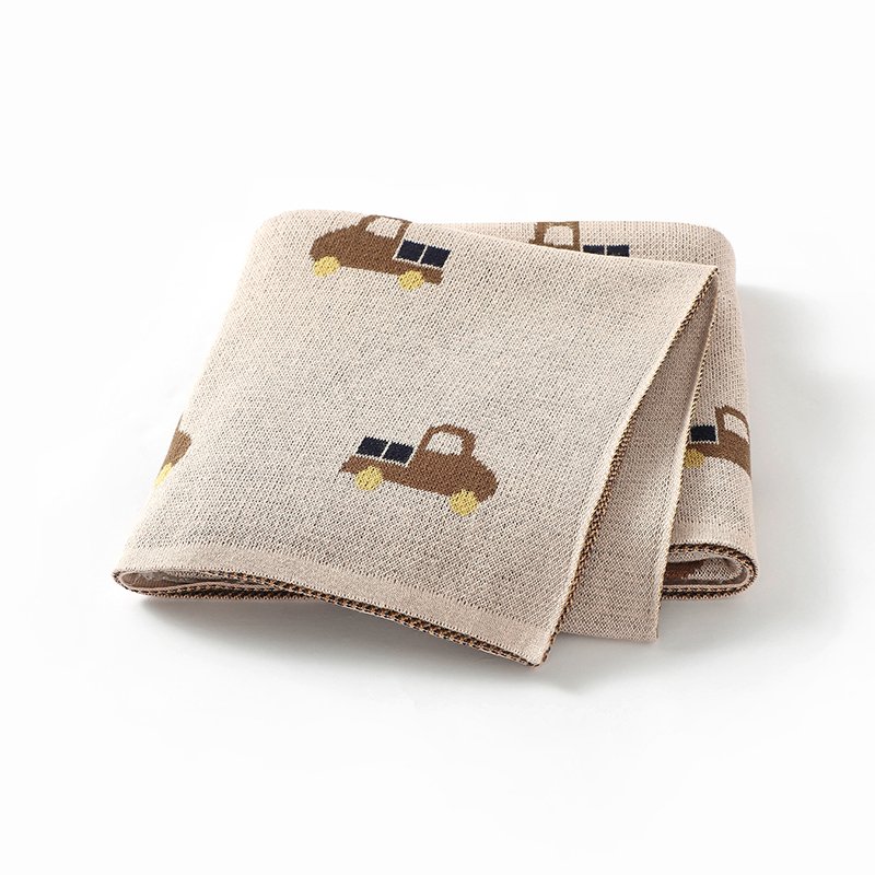 Cute Truck 100% Cotton Swaddle Custom  Blanket Mimixiong