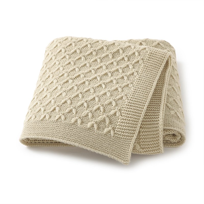 Soft Baby Crochet Knitted Bedding Cover Blanket Mimixiong