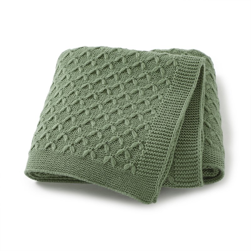 Soft Baby Crochet Knitted Bedding Cover Blanket Mimixiong