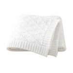 Wholesale Solid Knitted Design Baby Blanket Mimixiong