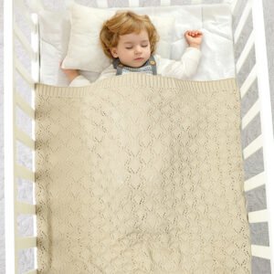 Wholesale Solid Knitted Design Baby Blanket Mimixiong