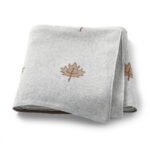 Leaf Pattern 100% Cotton Baby Knitted Blanket Mimixiong