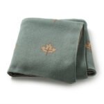 Leaf Pattern 100% Cotton Baby Knitted Blanket Mimixiong