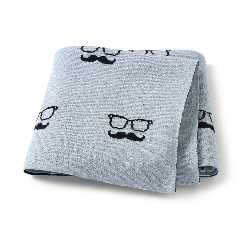 Knitted Newborn OEKO TEX Baby 100% Cotton Blankets Mimixiong