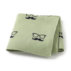 Knitted Newborn OEKO TEX Baby 100% Cotton Blankets Mimixiong