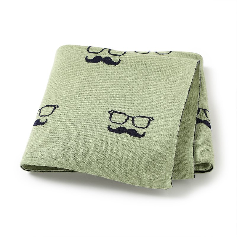 Knitted Newborn OEKO TEX Baby 100% Cotton Blankets Mimixiong