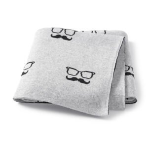 Knitted Newborn OEKO TEX Baby 100% Cotton Blankets Mimixiong