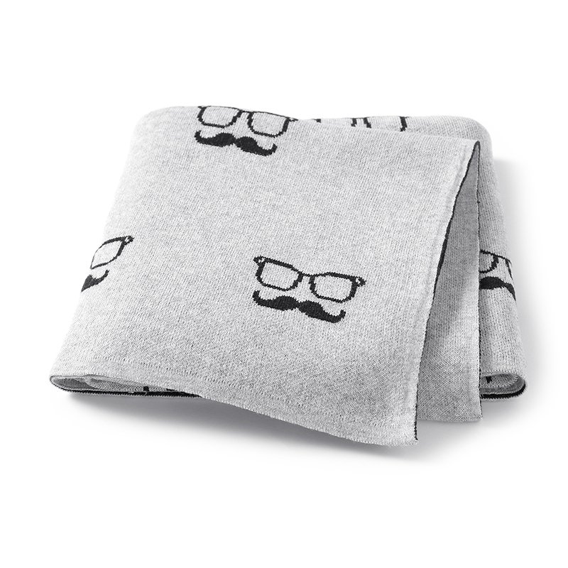 Knitted Newborn OEKO TEX Baby 100% Cotton Blankets Mimixiong