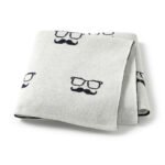 Knitted Newborn OEKO TEX Baby 100% Cotton Blankets Mimixiong