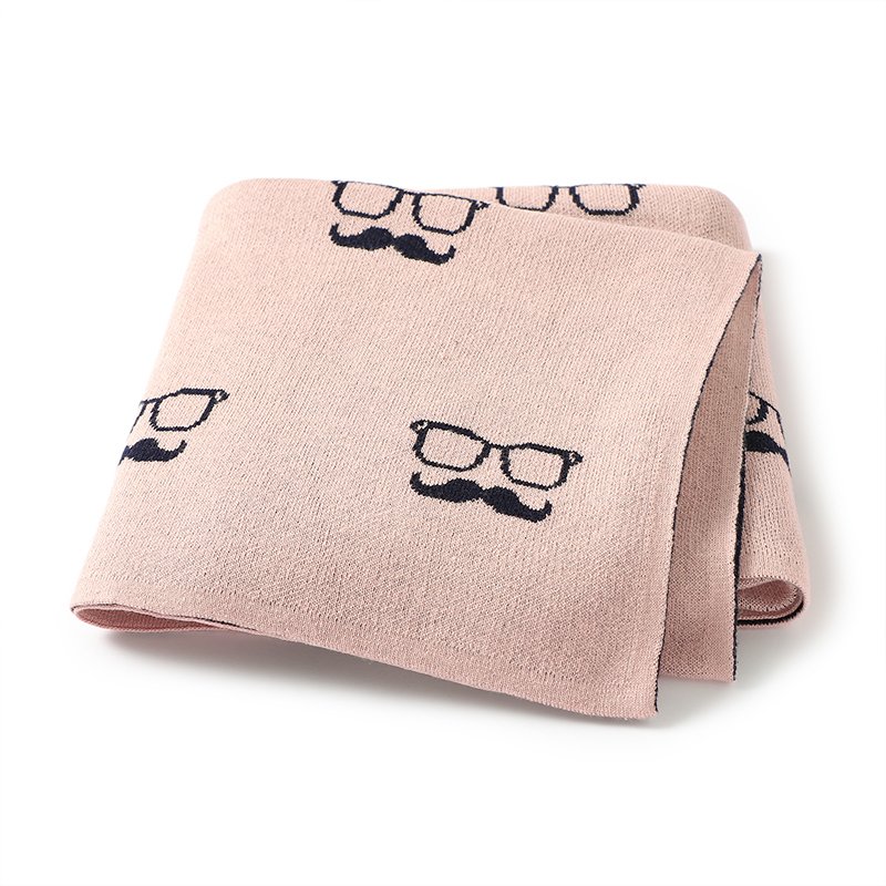 Knitted Newborn OEKO TEX Baby 100% Cotton Blankets Mimixiong
