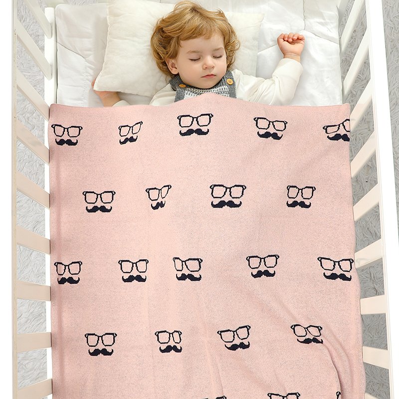 Knitted Newborn OEKO TEX Baby 100% Cotton Blankets Mimixiong