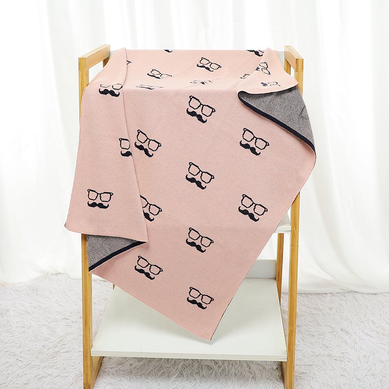 Knitted Newborn OEKO TEX Baby 100% Cotton Blankets Mimixiong