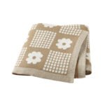 High Quality Custom Baby Flower Comfort Knitted Blankets Mimixiong