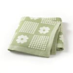 High Quality Custom Baby Flower Comfort Knitted Blankets Mimixiong
