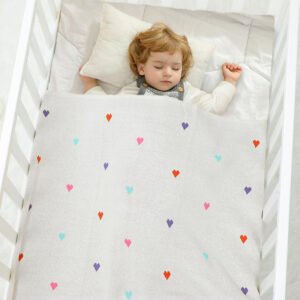 Stroller Covers Custom Colorful Hearts Cozy Nursery Blanket Mimixiong
