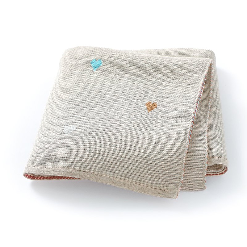 Stroller Covers Custom Colorful Hearts Cozy Nursery Blanket Mimixiong