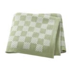 Lattice Pattern Toddler Baby Knitted Swaddle Blanket Mimixiong