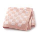 Lattice Pattern Toddler Baby Knitted Swaddle Blanket Mimixiong