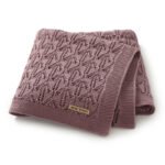 Solid Color Baby Knitted Swaddle Blankets Mimixiong