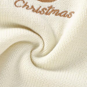 Christmas Baby Rompers, Embroidery Deer Knit Sleeveless Rompers Mimixiong