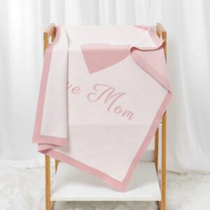 Love Heart Pattern Infants Knitted Newborn Blanket Mimixiong