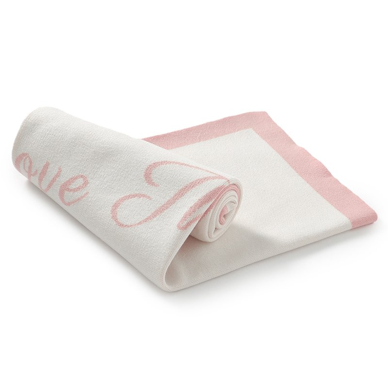 Love Heart Pattern Infants Knitted Newborn Blanket Mimixiong