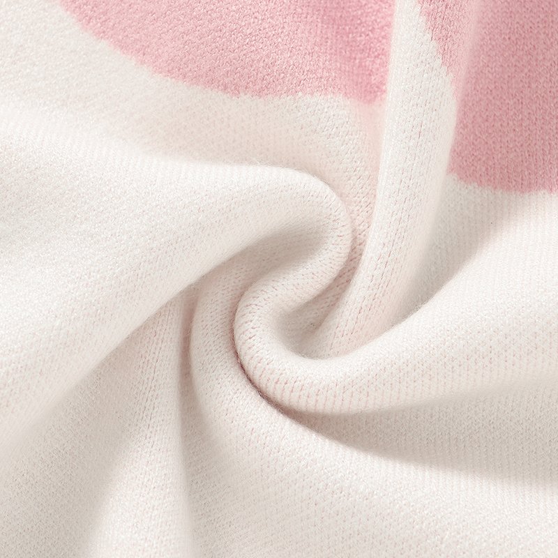 Love Heart Pattern Infants Knitted Newborn Blanket Mimixiong