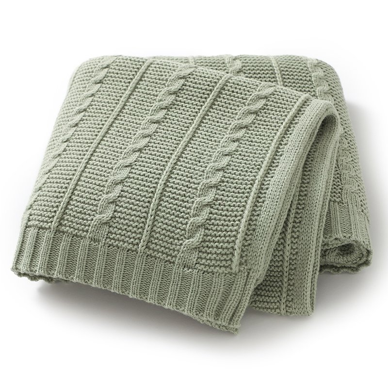 Baby Crochet Knitted Bedding Cover Warm Swaddle Towel Blanket Mimixiong