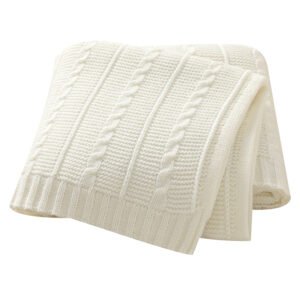 Baby Crochet Knitted Bedding Cover Warm Swaddle Towel Blanket Mimixiong