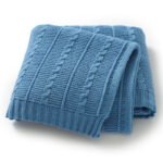 Baby Crochet Knitted Bedding Cover Warm Swaddle Towel Blanket Mimixiong