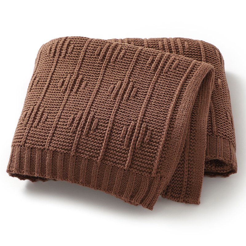 Cotton Solid Color Hollow Out Baby Swaddle Blanket Mimixiong