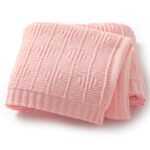 Cotton Solid Color Hollow Out Baby Swaddle Blanket Mimixiong