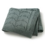Solid Color Hollow Out Baby Swaddle Blanket Mimixiong