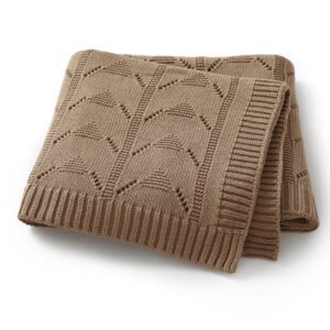 Solid Color Hollow Out Baby Swaddle Blanket Mimixiong
