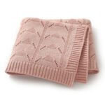 Solid Color Hollow Out Baby Swaddle Blanket Mimixiong
