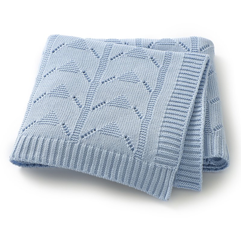 Solid Color Hollow Out Baby Swaddle Blanket Mimixiong