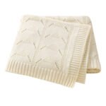 Solid Color Hollow Out Baby Swaddle Blanket Mimixiong