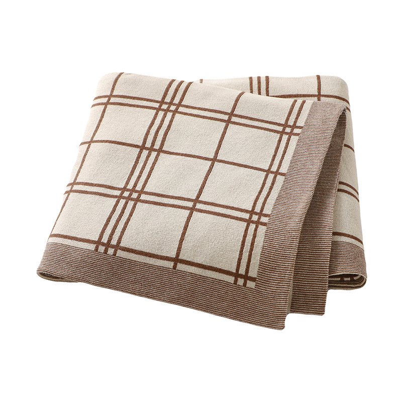 Stroller Cover Jacquard Cotton Baby Knitted Blanket Mimixiong