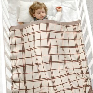 Stroller Cover Jacquard Cotton Baby Knitted Blanket Mimixiong