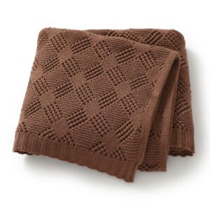 High Quality Baby Knitted Blanket Solid Color Mimixiong