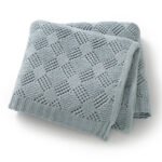 High Quality Baby Knitted Blanket Solid Color Mimixiong