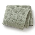 High Quality Baby Knitted Blanket Solid Color Mimixiong