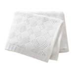 High Quality Baby Knitted Blanket Solid Color Mimixiong