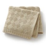 High Quality Baby Knitted Blanket Solid Color Mimixiong